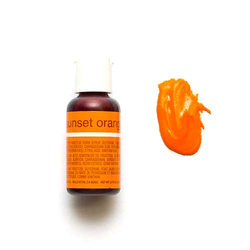 Chefmaster Liqua-gel - Sunset Orange - Click Image to Close